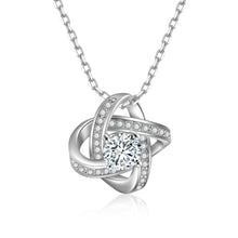 Infinity Necklace 925 Sterling Silver Pendant CZ