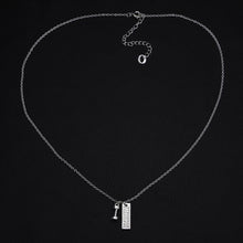 S925 Sterling Silver Jewelry Fitness Necklace Dumbbell Pendant stay strong 