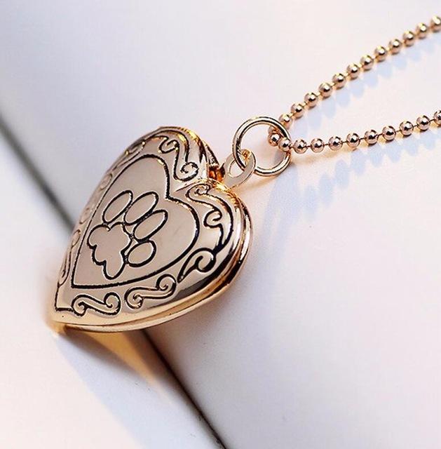 Memory Footprint Locket Necklace