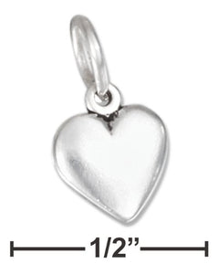 Sterling Silver Tiny Puffed Heart Charm