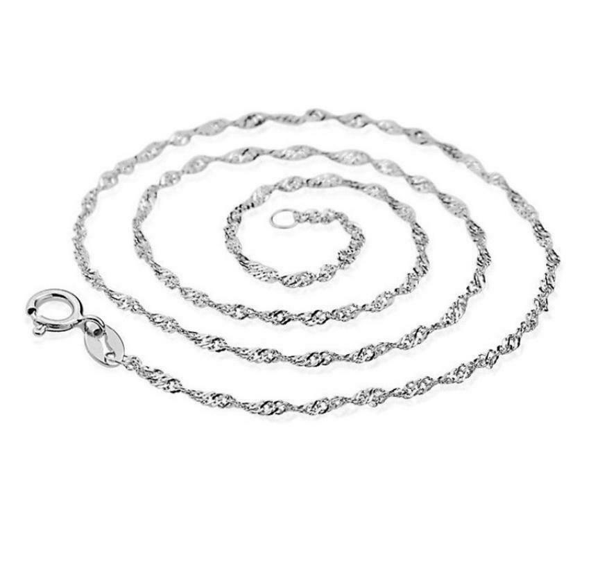 Necklace Models Wave Chain Of High-end Women's Jewelry Silver Top 45CM
