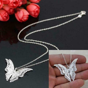 Body Colorz Lovely Butterfly Pendant Chain Necklace Jewelry