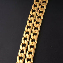 Cuban Link Goldtone Chain Rapper Necklaces Street Fashion  Long Chain  Jewelry