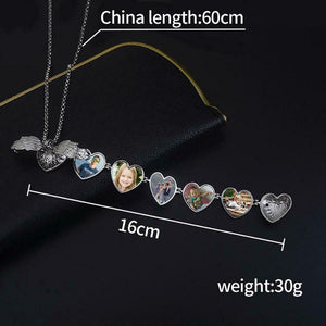 Creative Necklace Expanding Heart Shaped Foldable Multi Layer hold Box 5 Photos