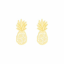 Hollow Out Snowflake Pineapple Stud Earrings Dainty Mini Post Earrings Jewelry