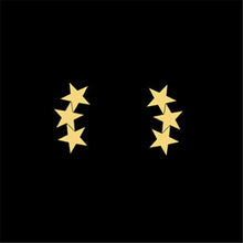 Stainless Steel Three Set of Stars Post Earrings For Women Men Body Colorz