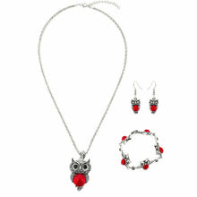 Jewelry Sets Retro Style Owl Accessories Bracelet Necklace Earrings