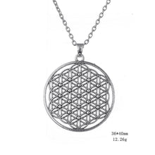 Flower of Life Mandala Necklace Pendant Jewelry Sacred Geometry Chain