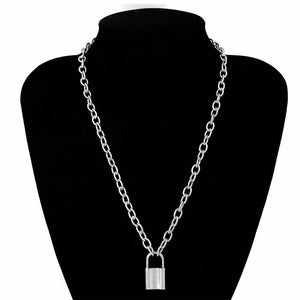 Men Women Pendant Necklace Padlock Jewelry charms chain  Jewelry gift