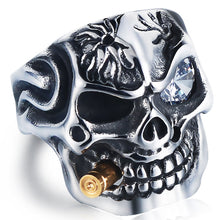 Skull Steel Ring Personalized Punk Men's Ring Jewelry