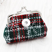 Christmas 18MM Snap Buttons Jewelry Coin Purses Small Wallets Pouch Money