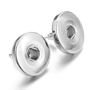18mm 20mm Snap Button Earrings