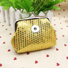 Sequins 18MM Snap Button Jewelry Coin Purses Small Wallets Pouch Women's Money Bags For Gift QB311|18mm snap button|18mm snap button jewelry